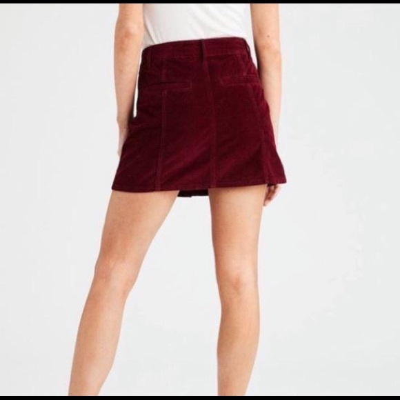 American Eagle | Corduroy Hi-Rise A-Line Skirt - Picture 3 of 7